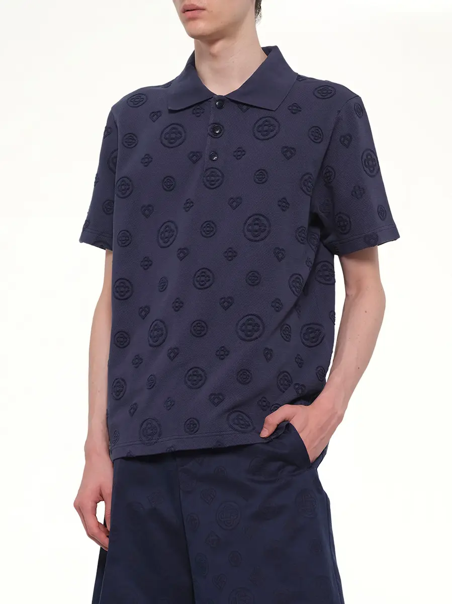 Casablanca Applique Monogram Polo | Thumbnail 6