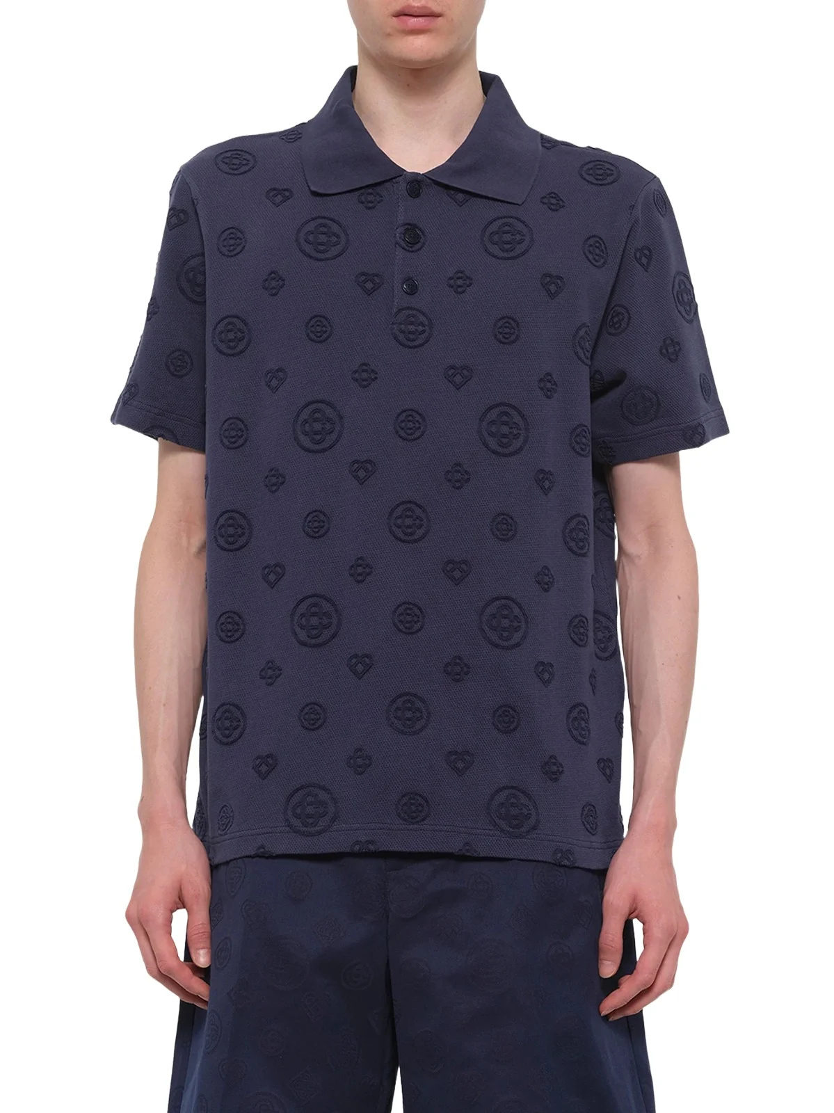 Casablanca Applique Monogram Polo