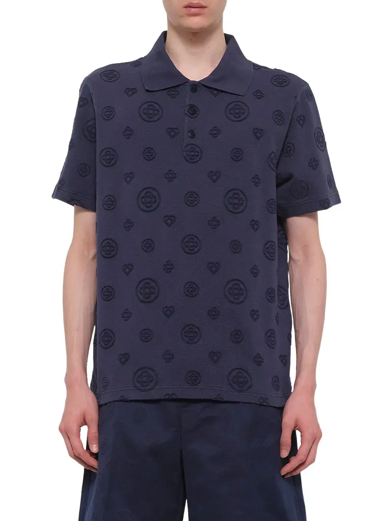 Casablanca Applique Monogram Polo