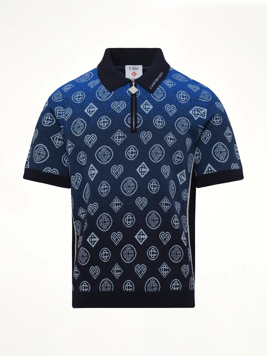 Casablanca Gradient Monogram Polo Shirt | Thumbnail 2