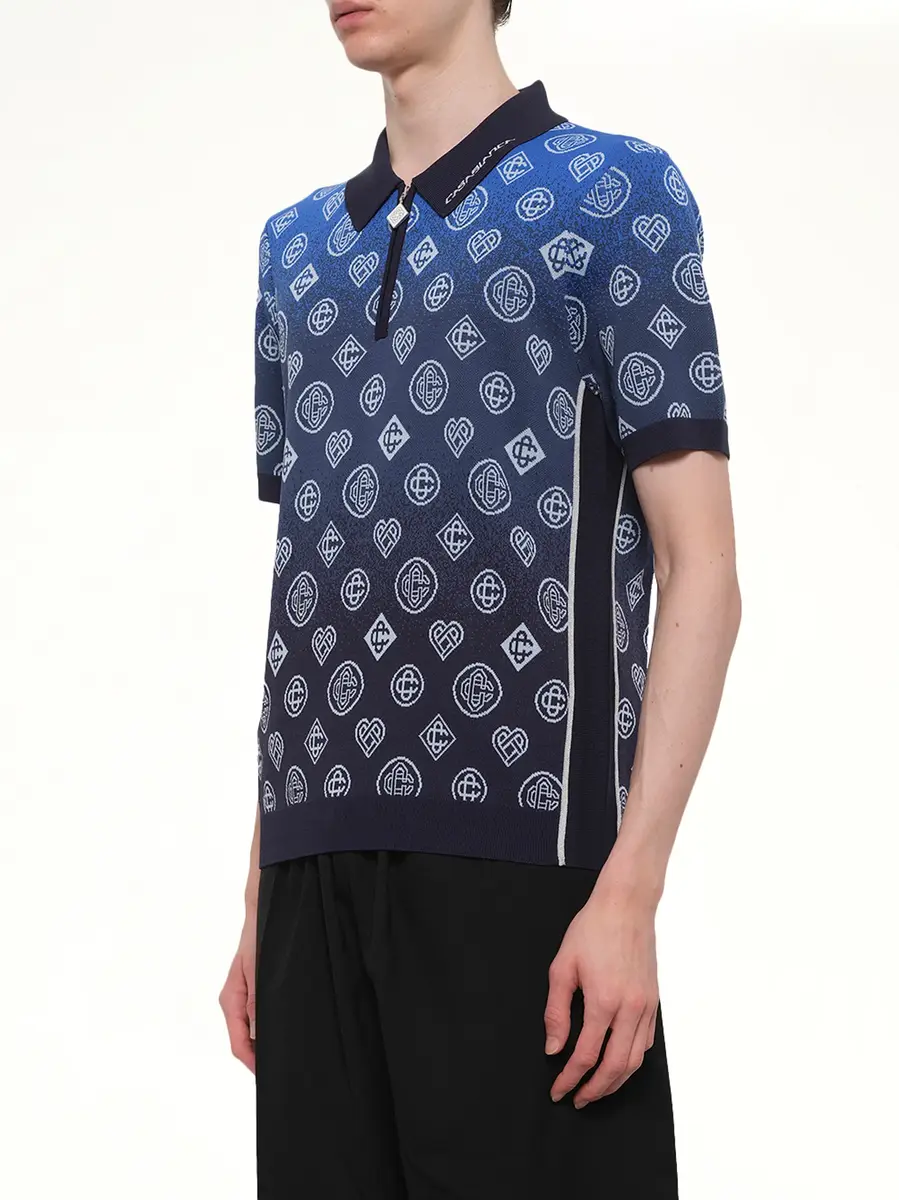 Casablanca Gradient Monogram Polo Shirt | Thumbnail 3