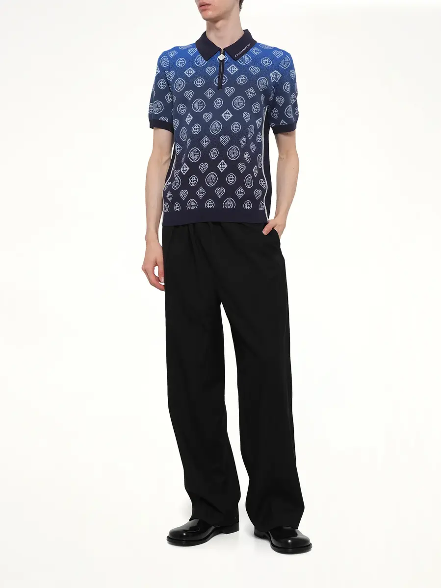 Casablanca Gradient Monogram Polo Shirt | Thumbnail 4