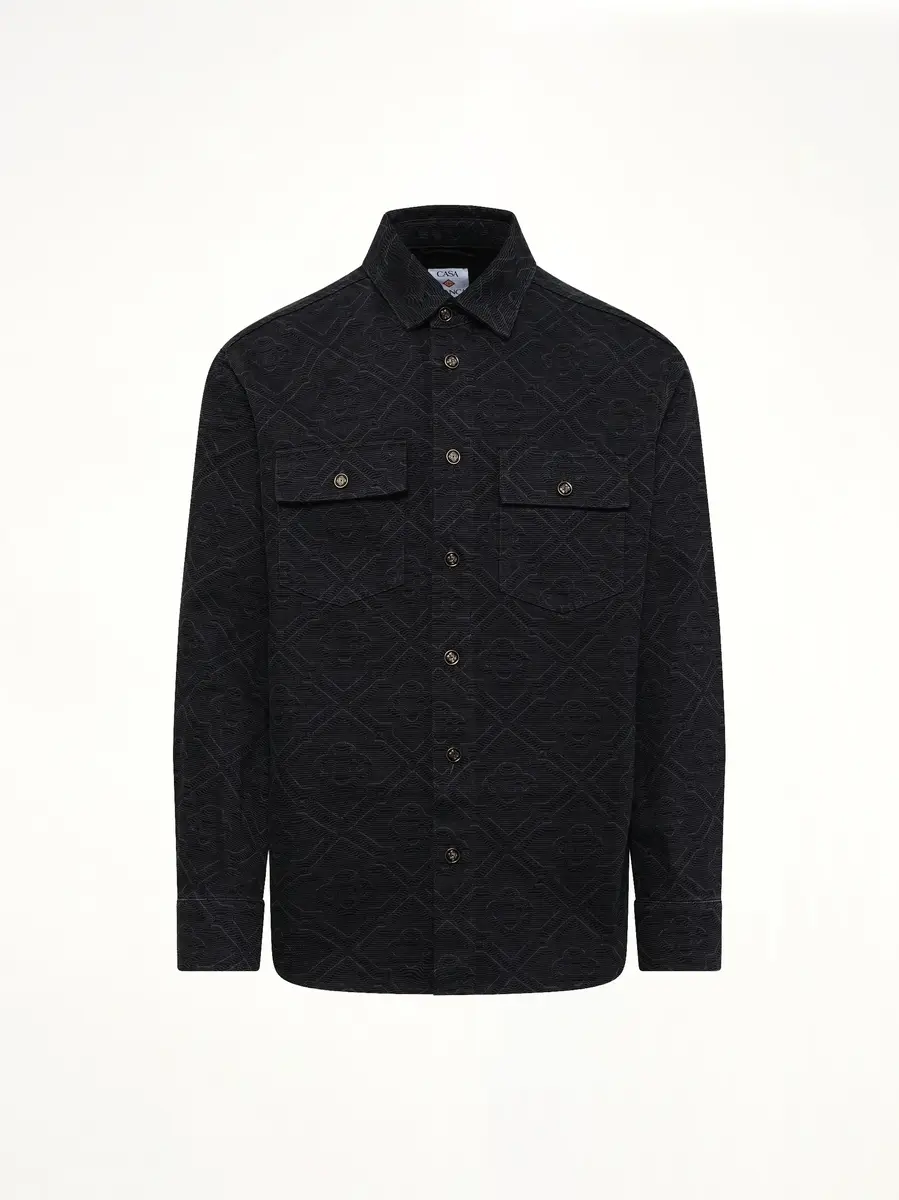Casablanca Laser Monogram Denim Shirt | Thumbnail 2 Casablanca Laser Monogram Denim Shirt | Thumbnail 2