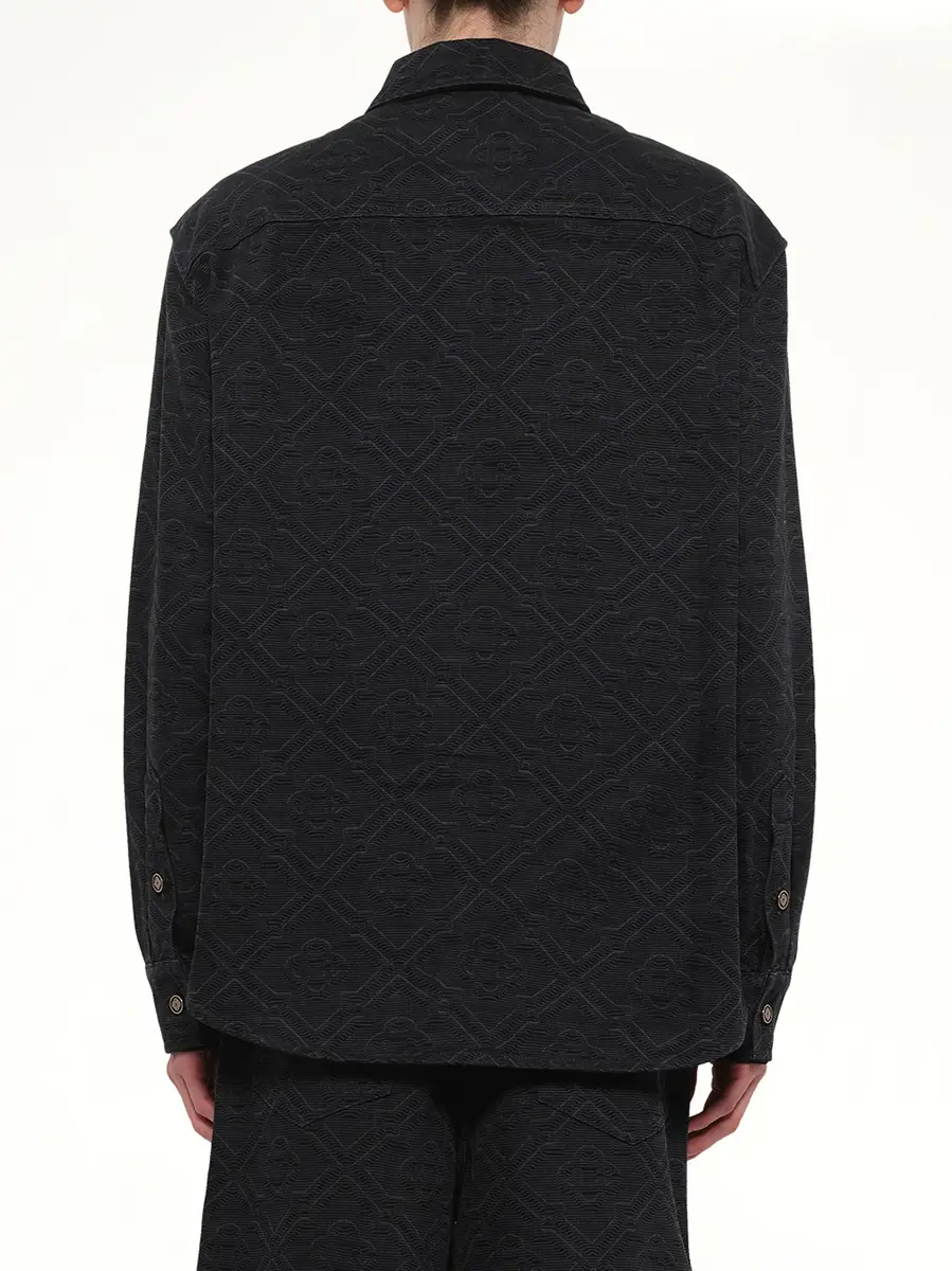 Casablanca Laser Monogram Denim Shirt | Thumbnail 5 Casablanca Laser Monogram Denim Shirt | Thumbnail 5