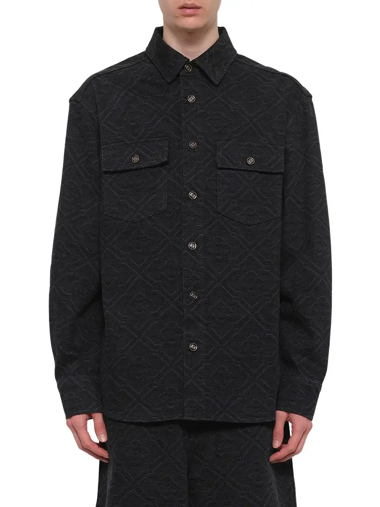 Casablanca Laser Monogram Denim Shirt