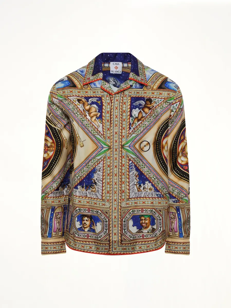 Casablanca Plafond Orne De Musique LS Shirt in Multicolour | Thumbnail 2 Casablanca Plafond Orne De Musique LS Shirt in Multicolour | Thumbnail 2