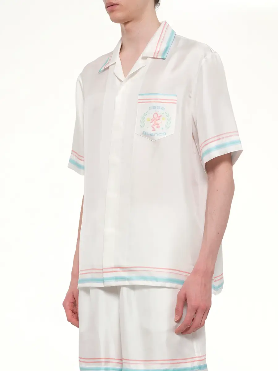 Casablanca Dance Joy Cuban Collar SS Shirt | Thumbnail 3