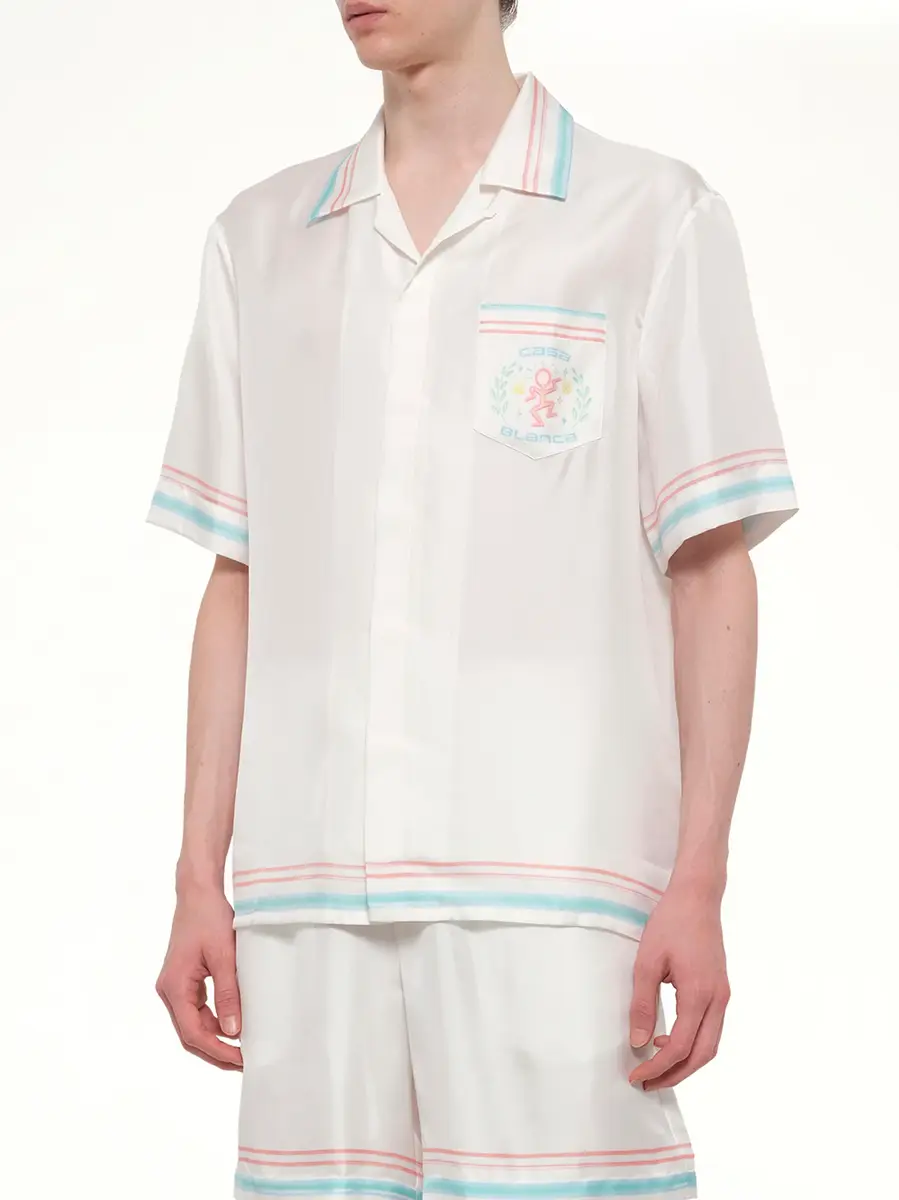 Casablanca Dance Joy Cuban Collar SS Shirt | Thumbnail 6