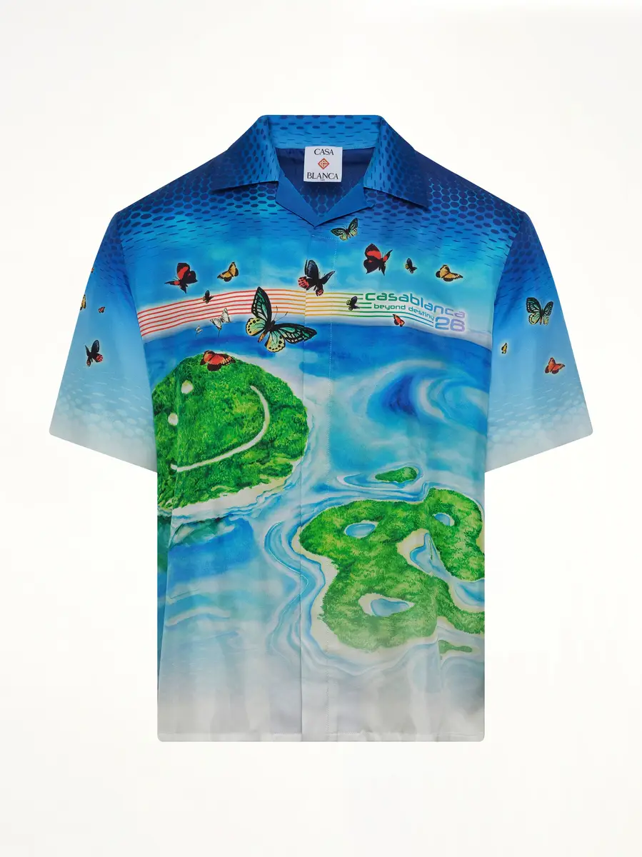 Casablanca Beyond Destiny Cuban Collar SS Shirt | Thumbnail 2 Casablanca Beyond Destiny Cuban Collar SS Shirt | Thumbnail 2