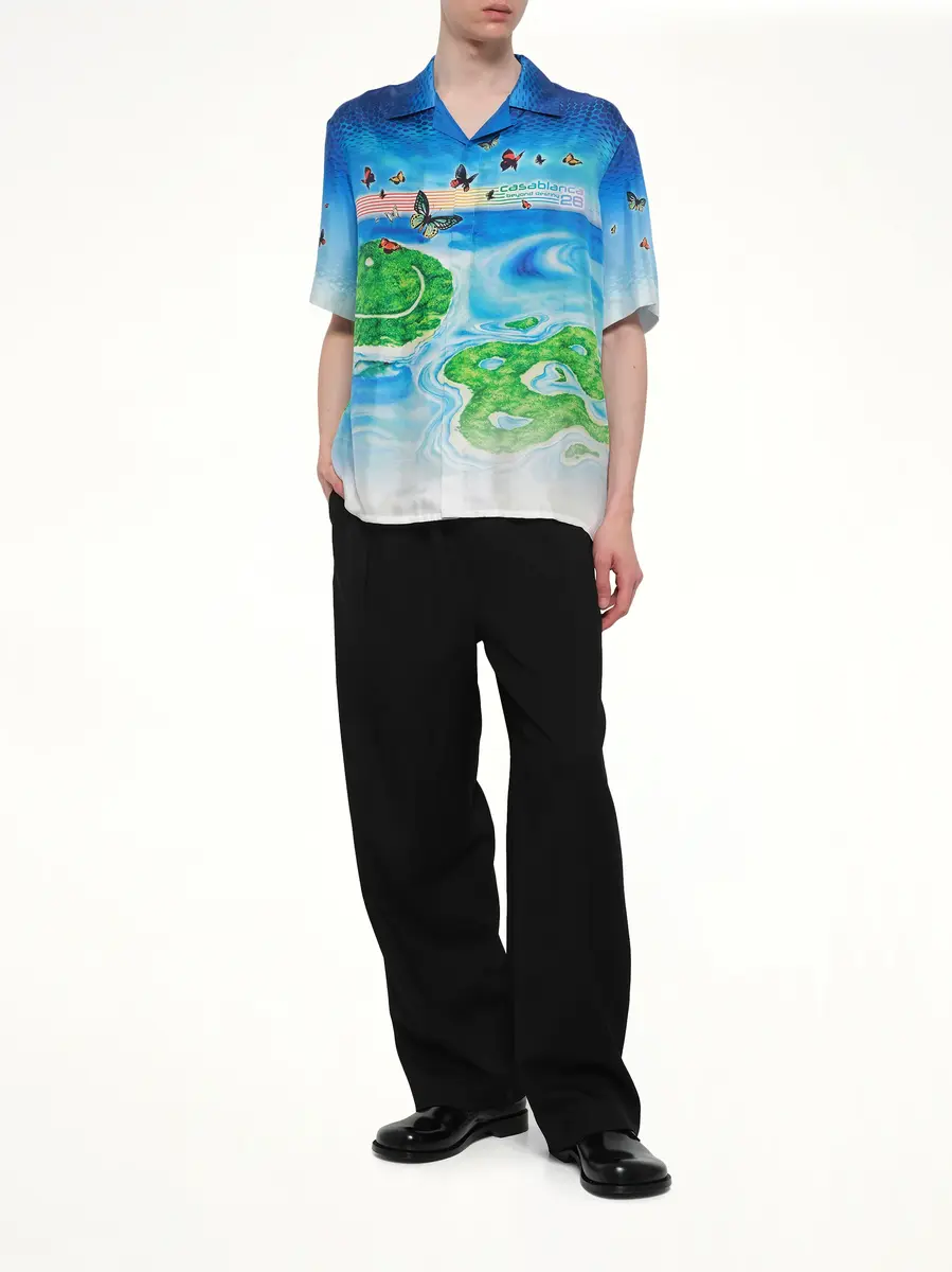 Casablanca Beyond Destiny Cuban Collar SS Shirt | Thumbnail 4 Casablanca Beyond Destiny Cuban Collar SS Shirt | Thumbnail 4