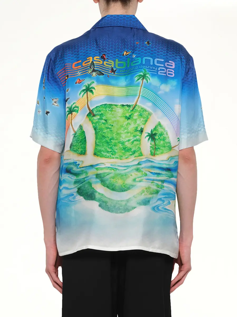 Casablanca Beyond Destiny Cuban Collar SS Shirt | Thumbnail 5 Casablanca Beyond Destiny Cuban Collar SS Shirt | Thumbnail 5