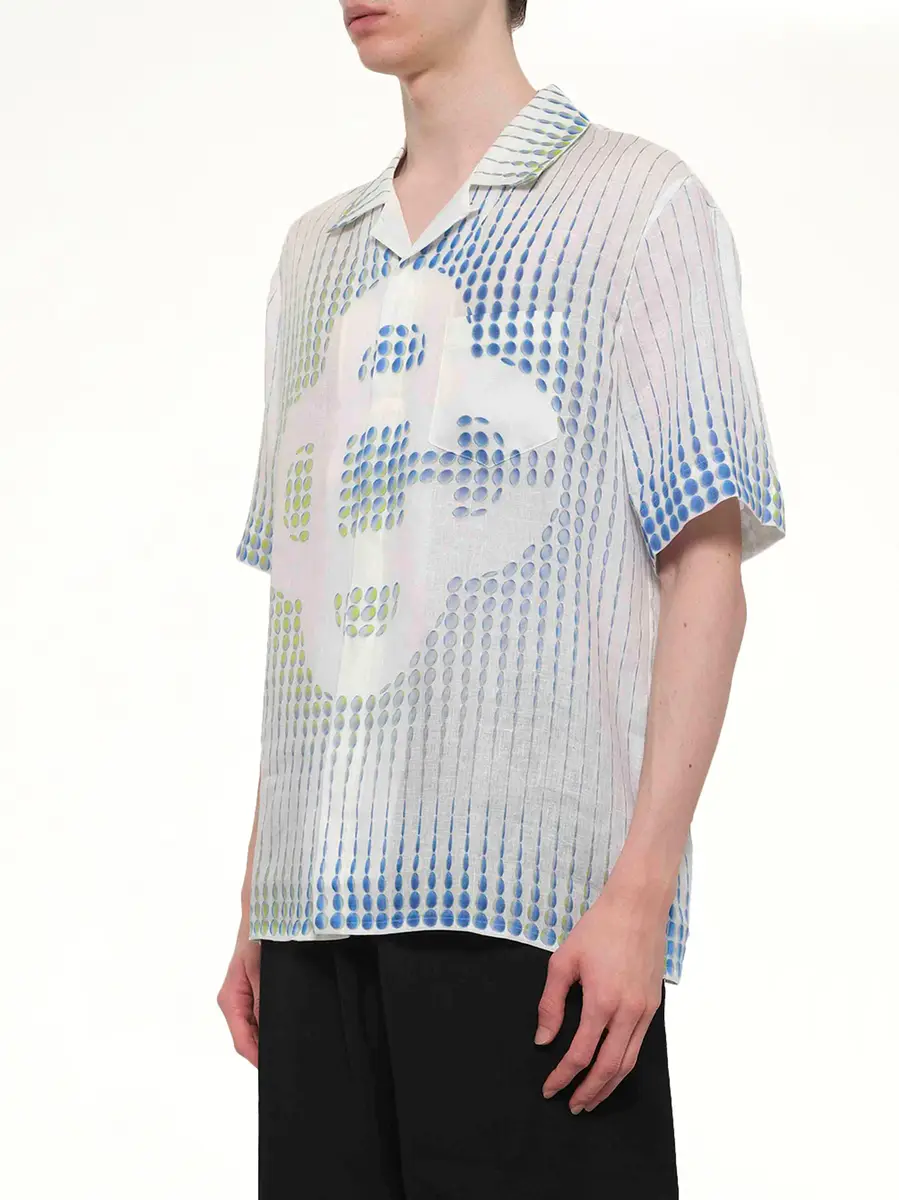 Casablanca Pills Cuban Collar SS Shirt | Thumbnail 3 Casablanca Pills Cuban Collar SS Shirt | Thumbnail 3