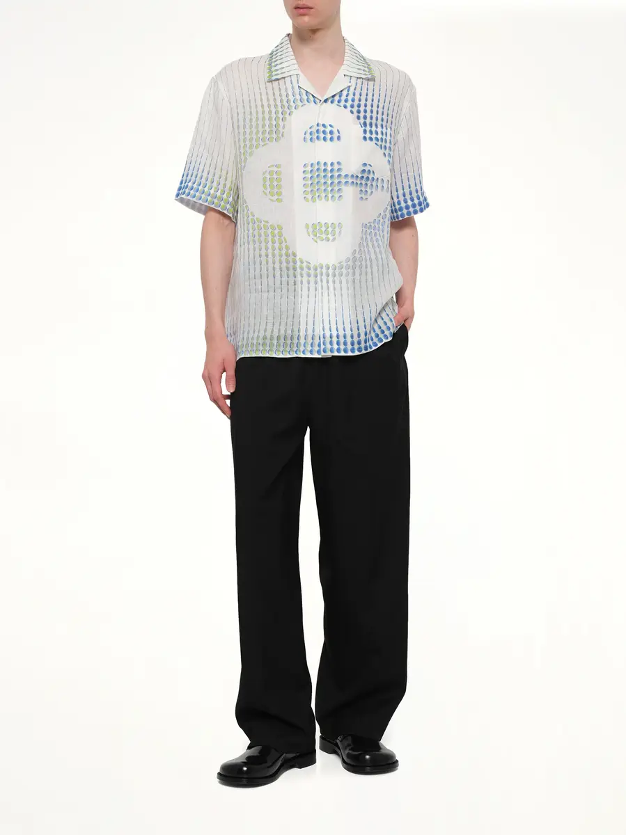 Casablanca Pills Cuban Collar SS Shirt | Thumbnail 4 Casablanca Pills Cuban Collar SS Shirt | Thumbnail 4