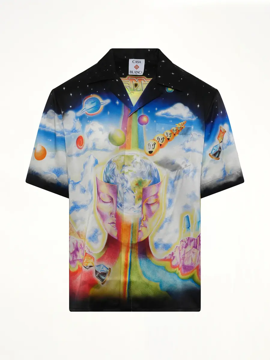 Casablanca The Essential Experience Cuban Collar SS Shirt | Thumbnail 2 Casablanca The Essential Experience Cuban Collar SS Shirt | Thumbnail 2