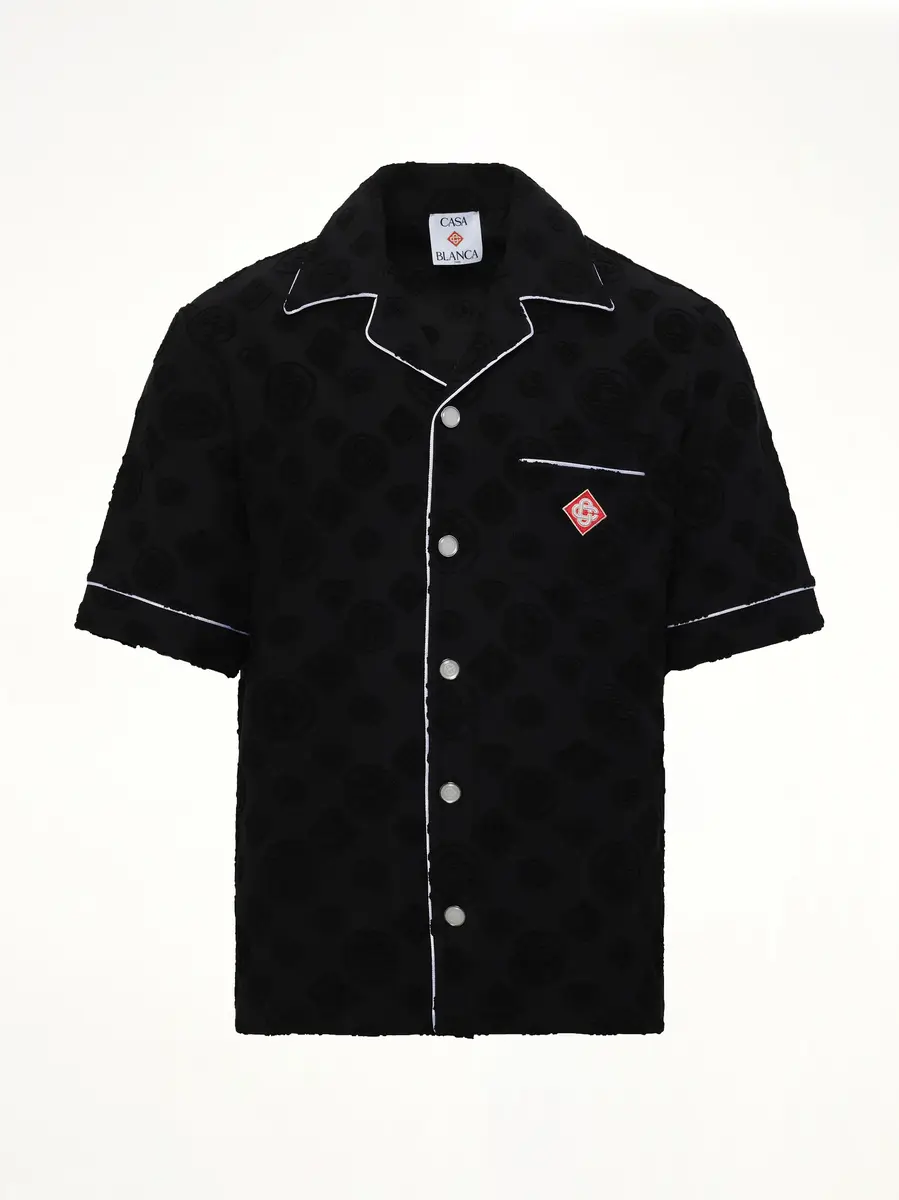 Casablanca Towelling Monogram Shirt | Thumbnail 2 Casablanca Towelling Monogram Shirt | Thumbnail 2