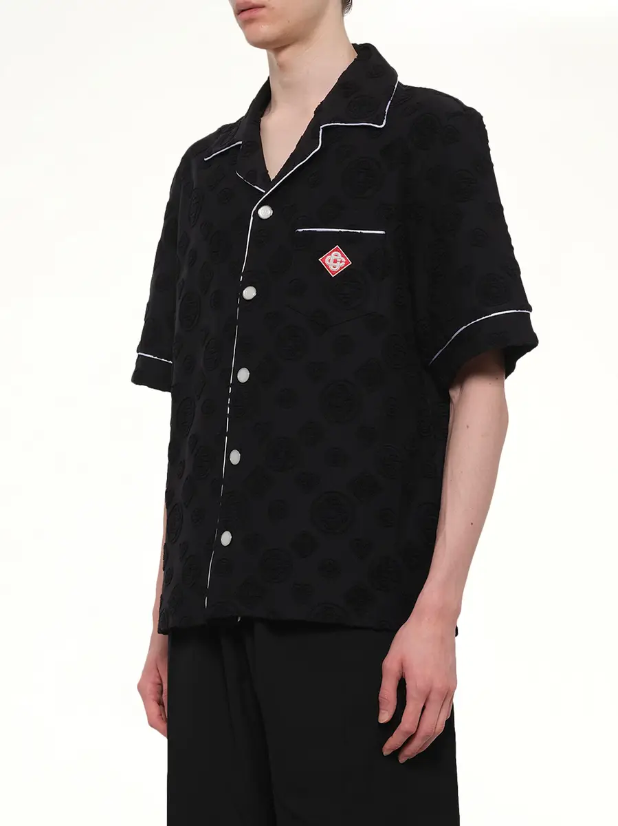 Casablanca Towelling Monogram Shirt | Thumbnail 3 Casablanca Towelling Monogram Shirt | Thumbnail 3