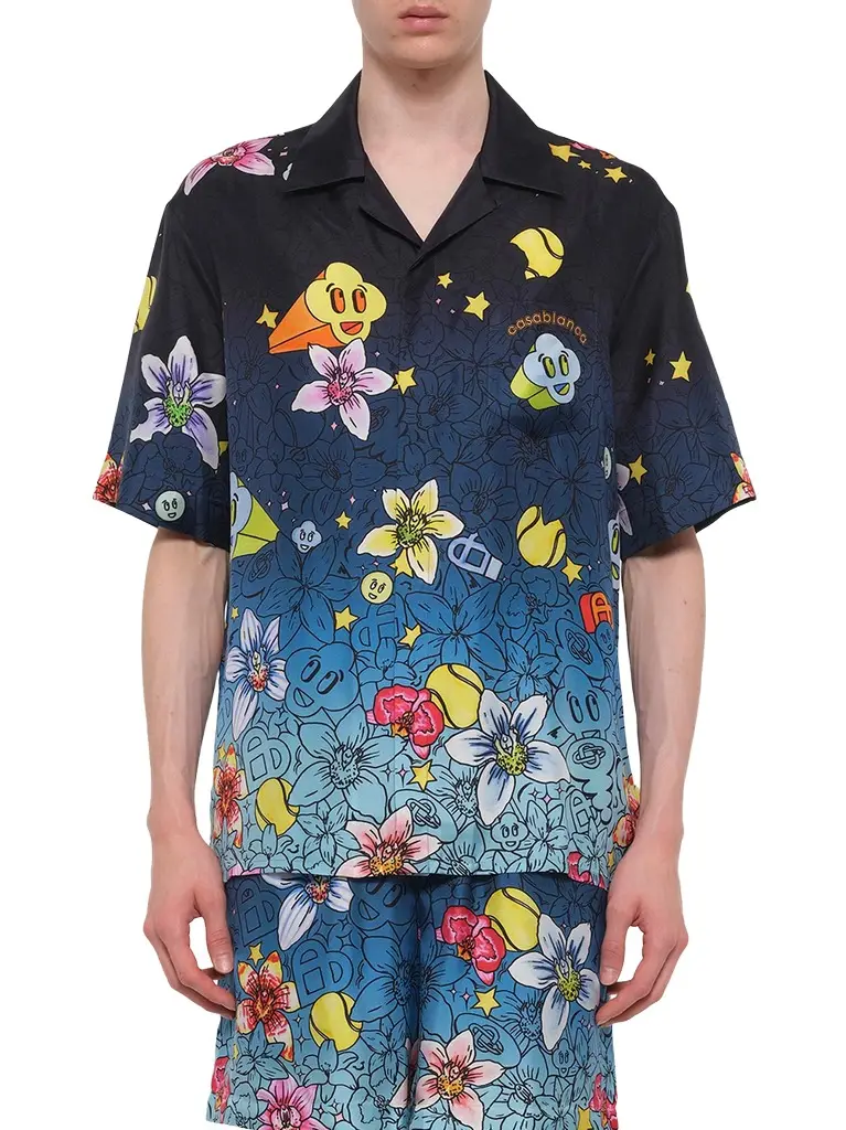 Casablanca Collage D'Icones SS Shirt in Multicolour