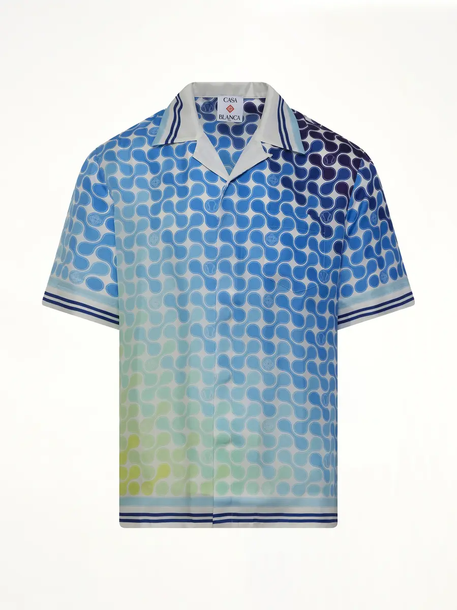 Casablanca Tennis Tile SS Shirt in Multicolour | Thumbnail 2 Casablanca Tennis Tile SS Shirt in Multicolour | Thumbnail 2