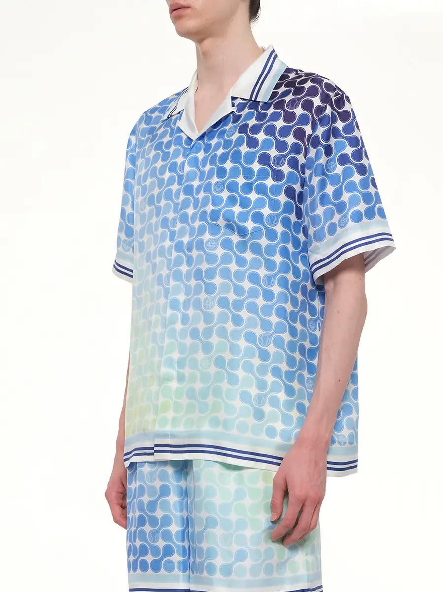 Casablanca Tennis Tile SS Shirt in Multicolour | Thumbnail 3 Casablanca Tennis Tile SS Shirt in Multicolour | Thumbnail 3