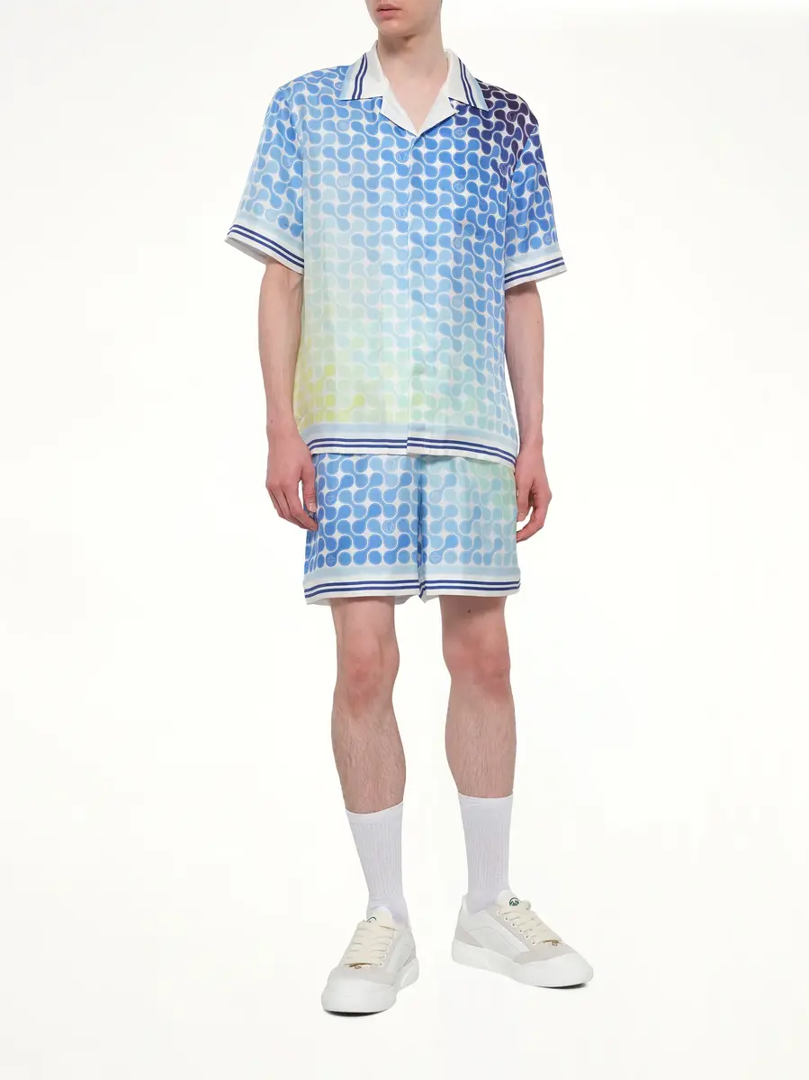 Casablanca Tennis Tile SS Shirt in Multicolour | Thumbnail 4 Casablanca Tennis Tile SS Shirt in Multicolour | Thumbnail 4