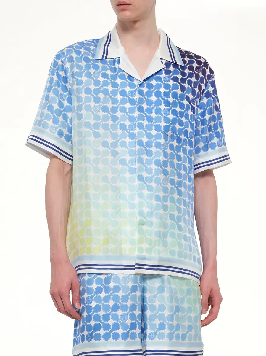 Casablanca Tennis Tile SS Shirt in Multicolour | Thumbnail 6 Casablanca Tennis Tile SS Shirt in Multicolour | Thumbnail 6