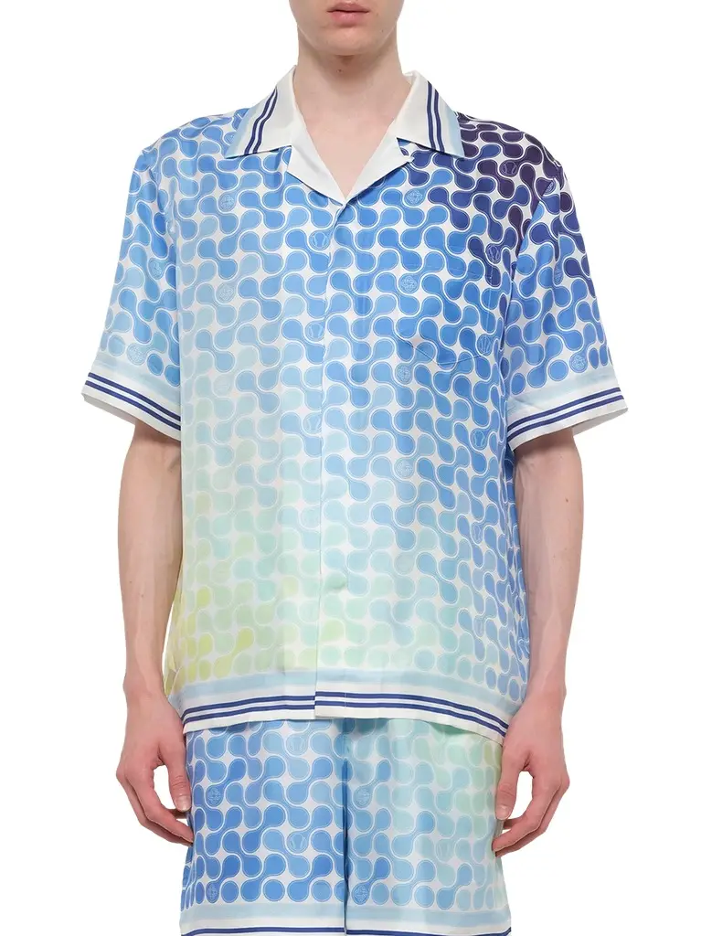 Casablanca Tennis Tile SS Shirt in Multicolour