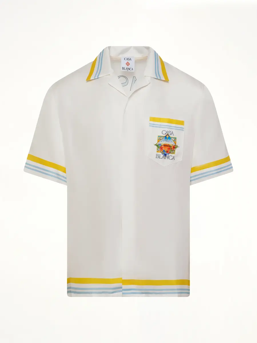 Casablanca Tennis Landscape SS Shirt | Thumbnail 2 Casablanca Tennis Landscape SS Shirt | Thumbnail 2