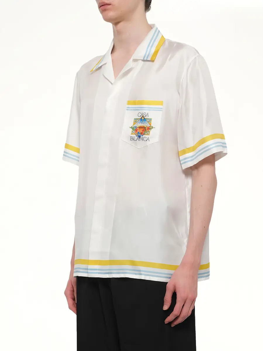 Casablanca Tennis Landscape SS Shirt | Thumbnail 3 Casablanca Tennis Landscape SS Shirt | Thumbnail 3