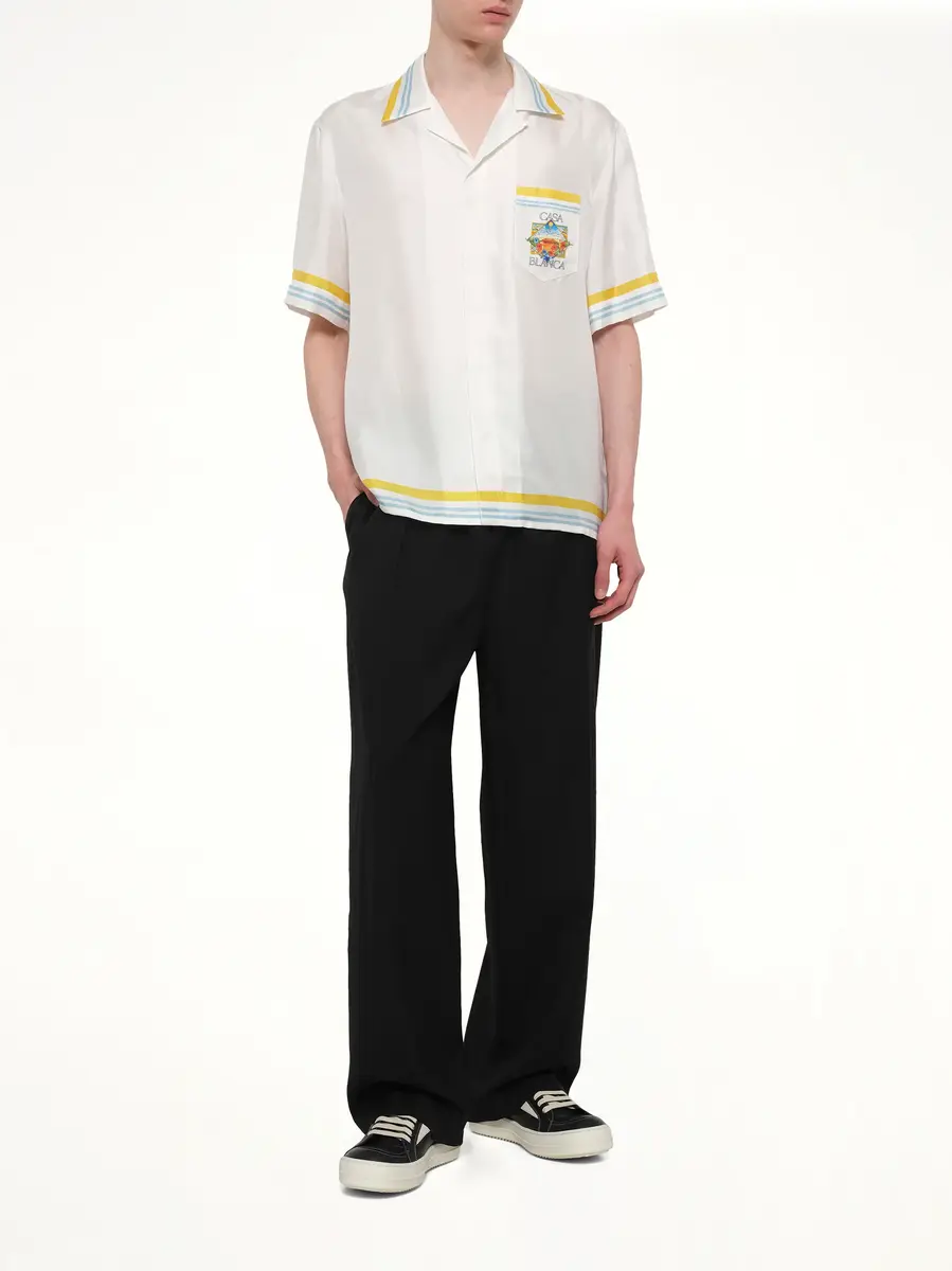Casablanca Tennis Landscape SS Shirt | Thumbnail 4 Casablanca Tennis Landscape SS Shirt | Thumbnail 4