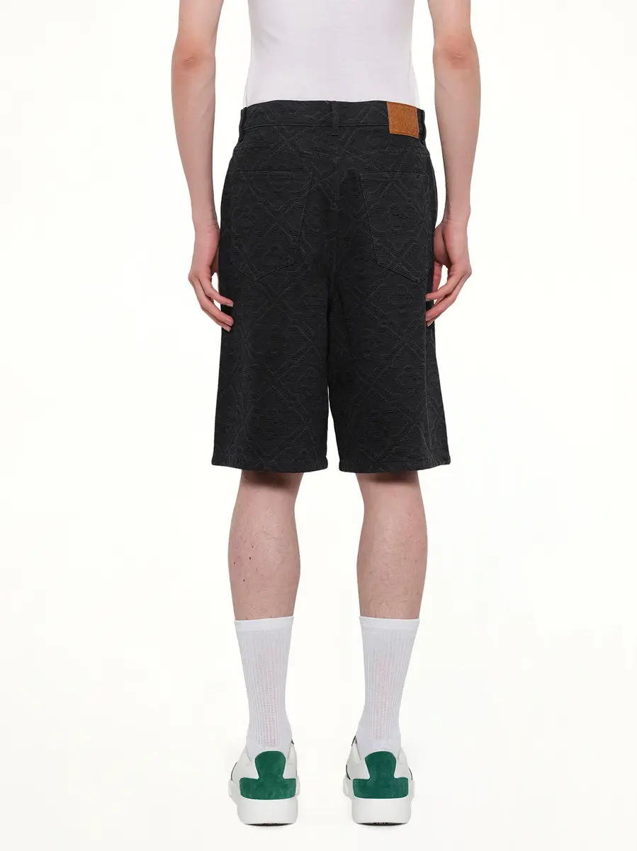 Casablanca Laser Monogram Denim Shorts | Thumbnail 5 Casablanca Laser Monogram Denim Shorts | Thumbnail 5