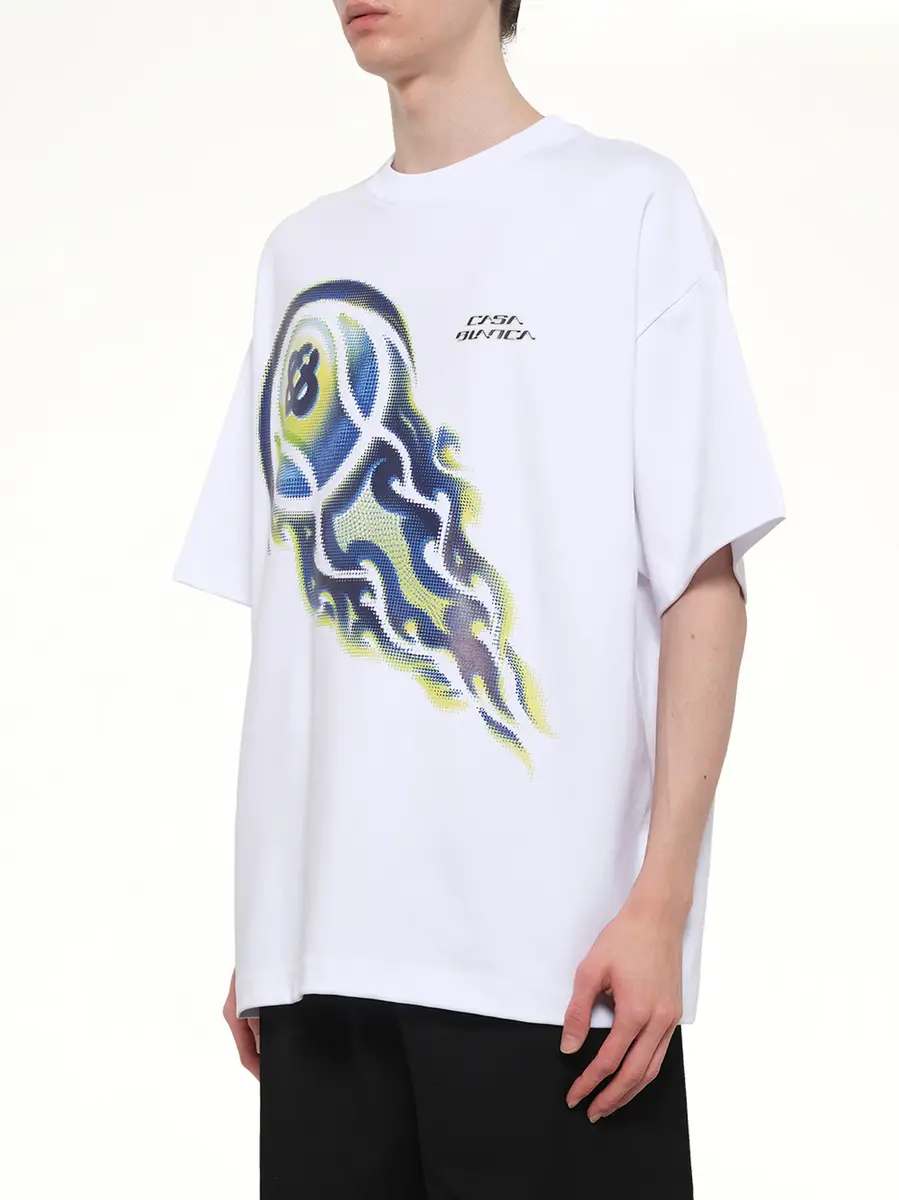 Casablanca Flaming Tennis Ball Oversized T-shirt | Thumbnail 3 Casablanca Flaming Tennis Ball Oversized T-shirt | Thumbnail 3