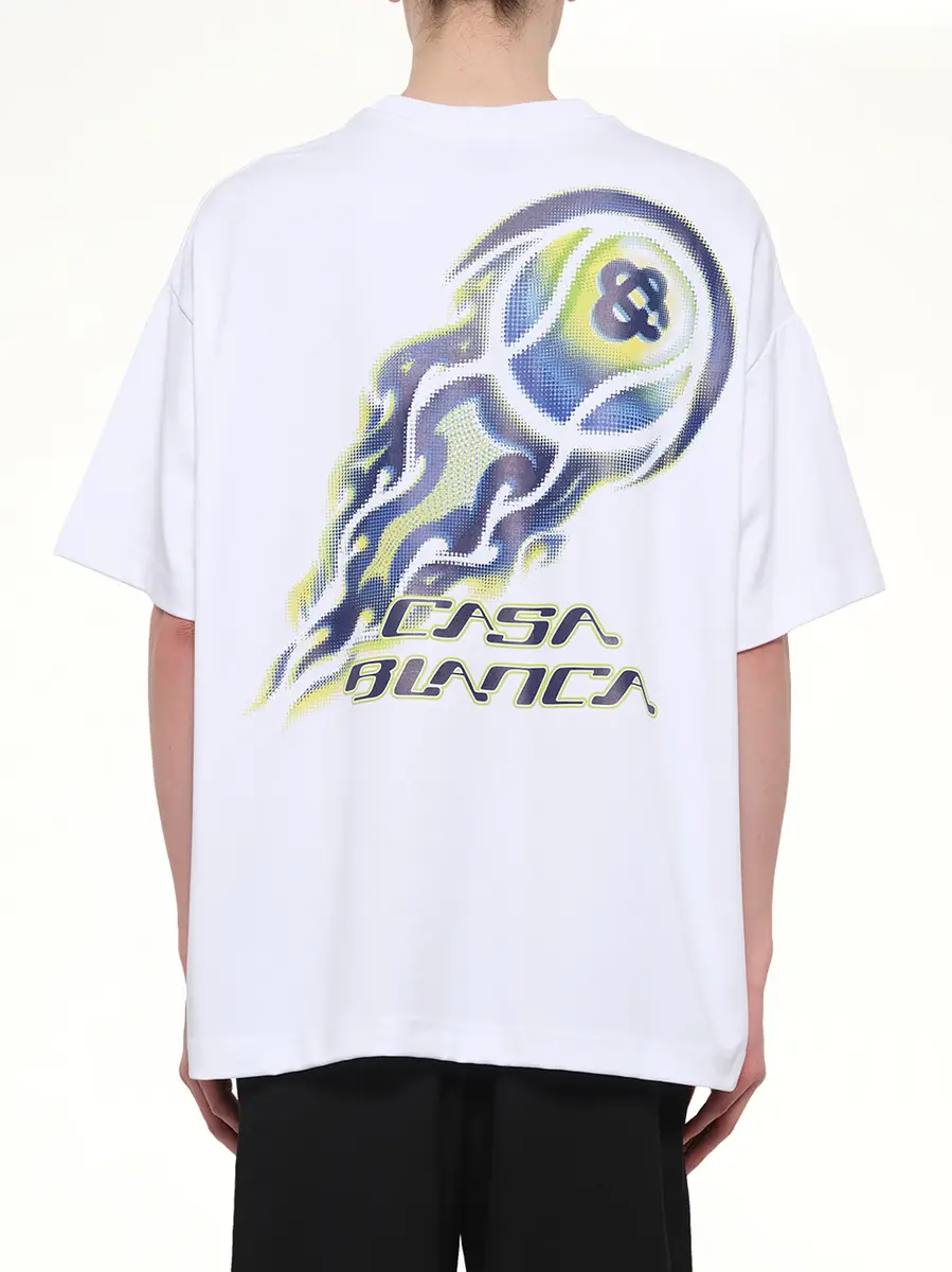 Casablanca Flaming Tennis Ball Oversized T-shirt | Thumbnail 5 Casablanca Flaming Tennis Ball Oversized T-shirt | Thumbnail 5