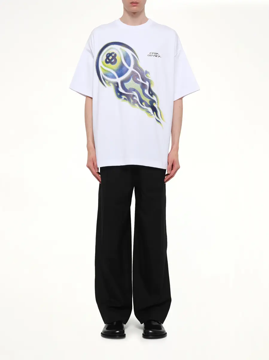 Casablanca Flaming Tennis Ball Oversized T-shirt | Thumbnail 7 Casablanca Flaming Tennis Ball Oversized T-shirt | Thumbnail 7