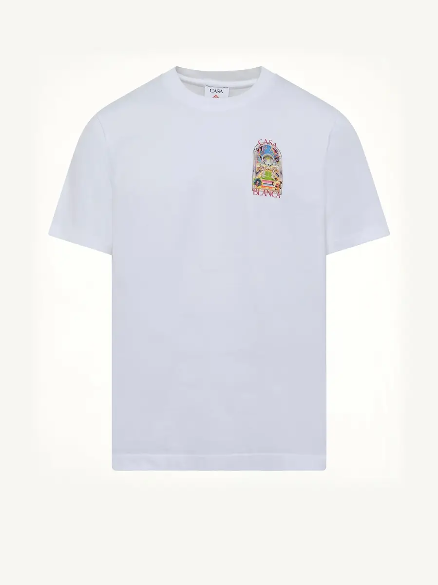 Casablanca Casa Way Orchid Classic T-shirt | Thumbnail 2 Casablanca Casa Way Orchid Classic T-shirt | Thumbnail 2