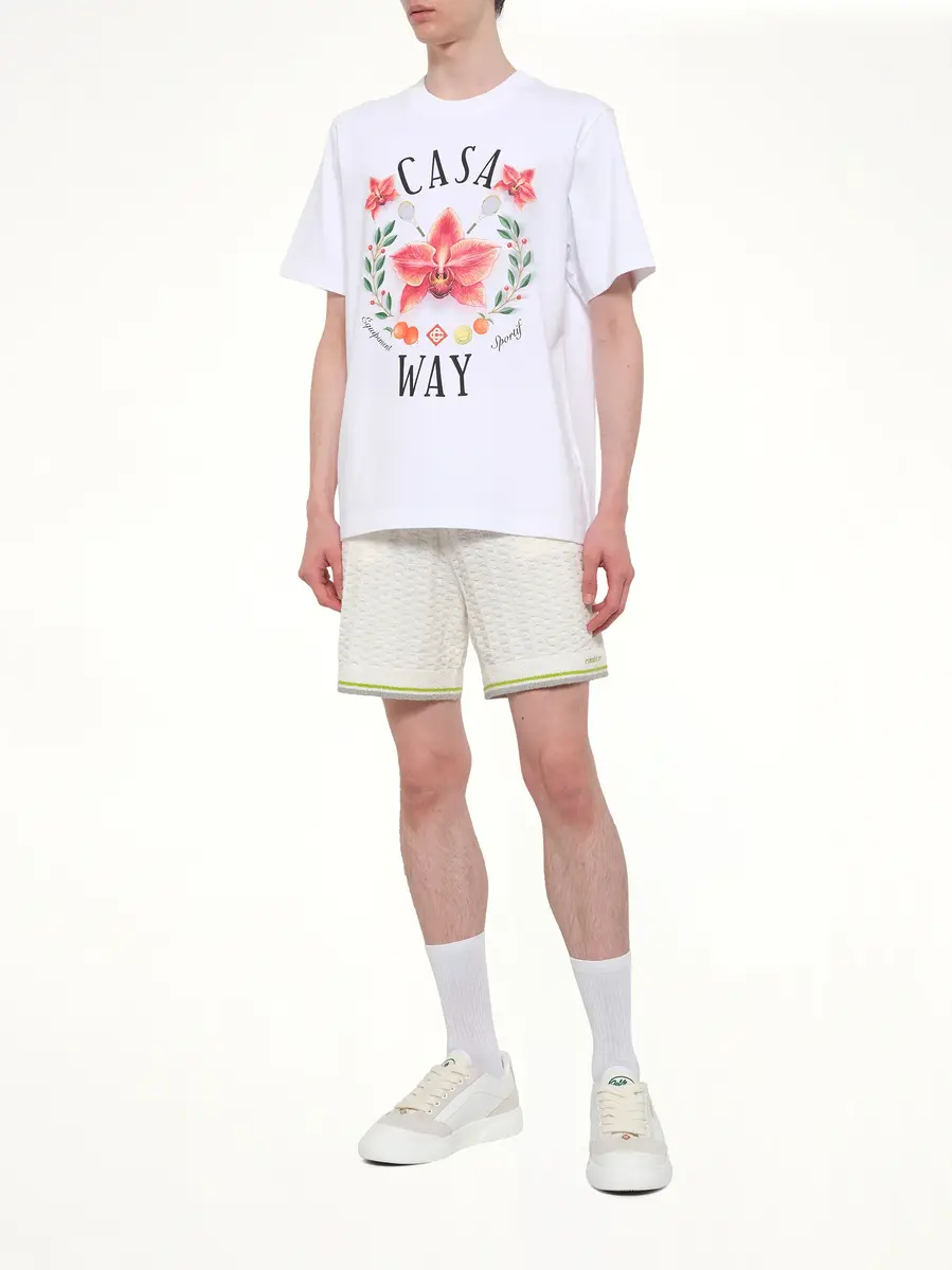 Casablanca Casa Way Orchid Classic T-shirt | Thumbnail 4 Casablanca Casa Way Orchid Classic T-shirt | Thumbnail 4