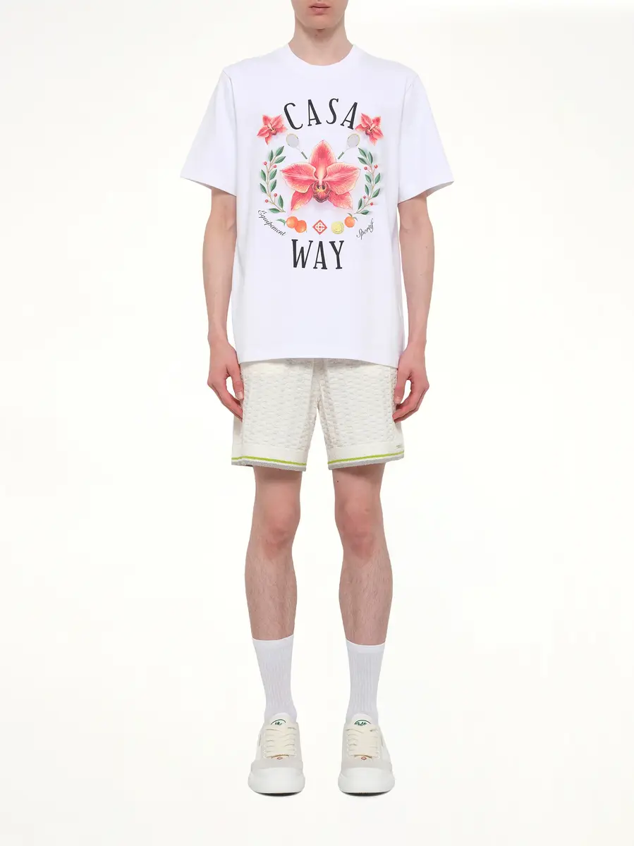 Casablanca Casa Way Orchid Classic T-shirt | Thumbnail 7 Casablanca Casa Way Orchid Classic T-shirt | Thumbnail 7