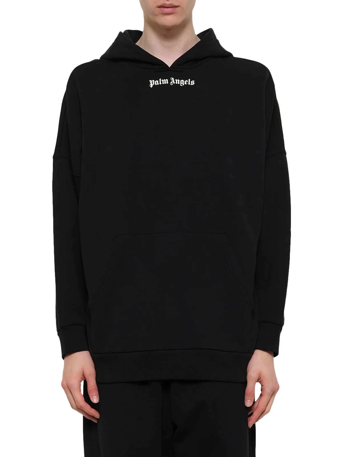 Classic Logo Over Hoodie in Black/off White