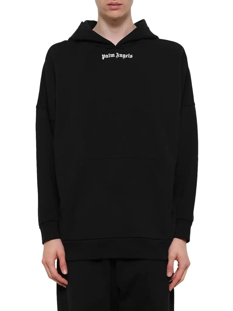 Classic Logo Over Hoodie in Black/off White Classic Logo Over Hoodie in Black/off White