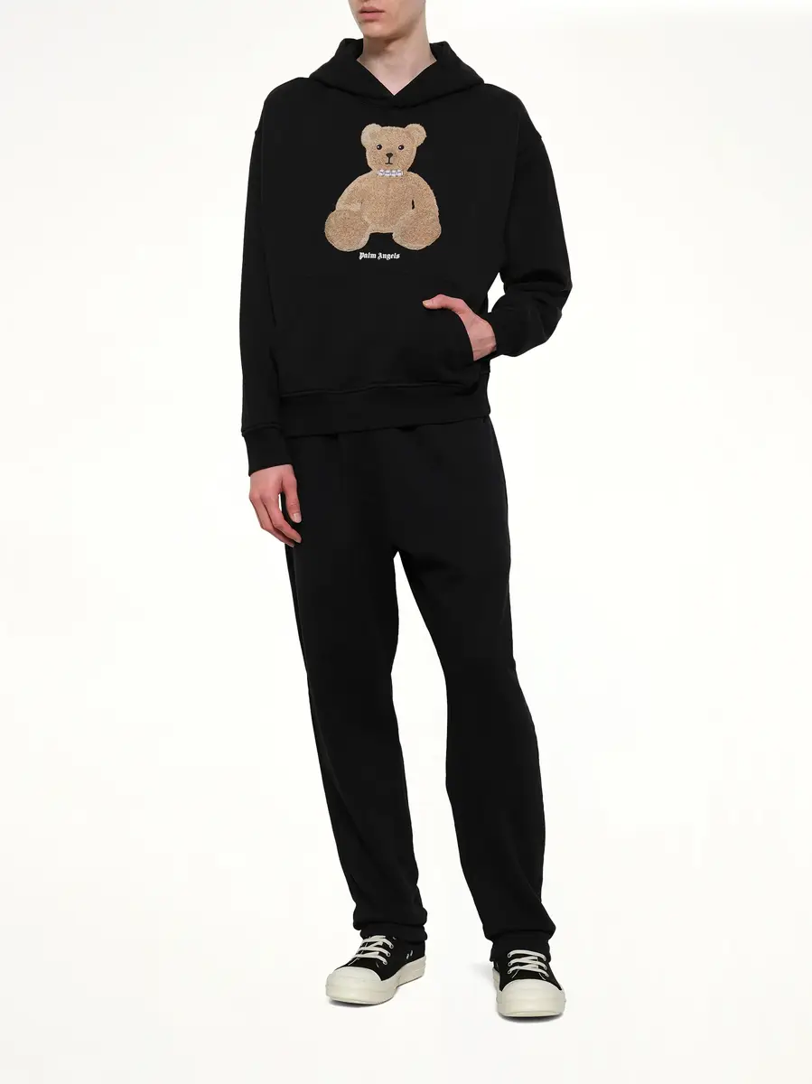Palm Angels Bear Regular Hoodie in Black/brown | Thumbnail 4 Palm Angels Bear Regular Hoodie in Black/brown | Thumbnail 4