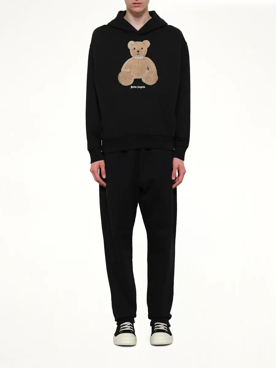 Palm Angels Bear Regular Hoodie in Black/brown | Thumbnail 7 Palm Angels Bear Regular Hoodie in Black/brown | Thumbnail 7