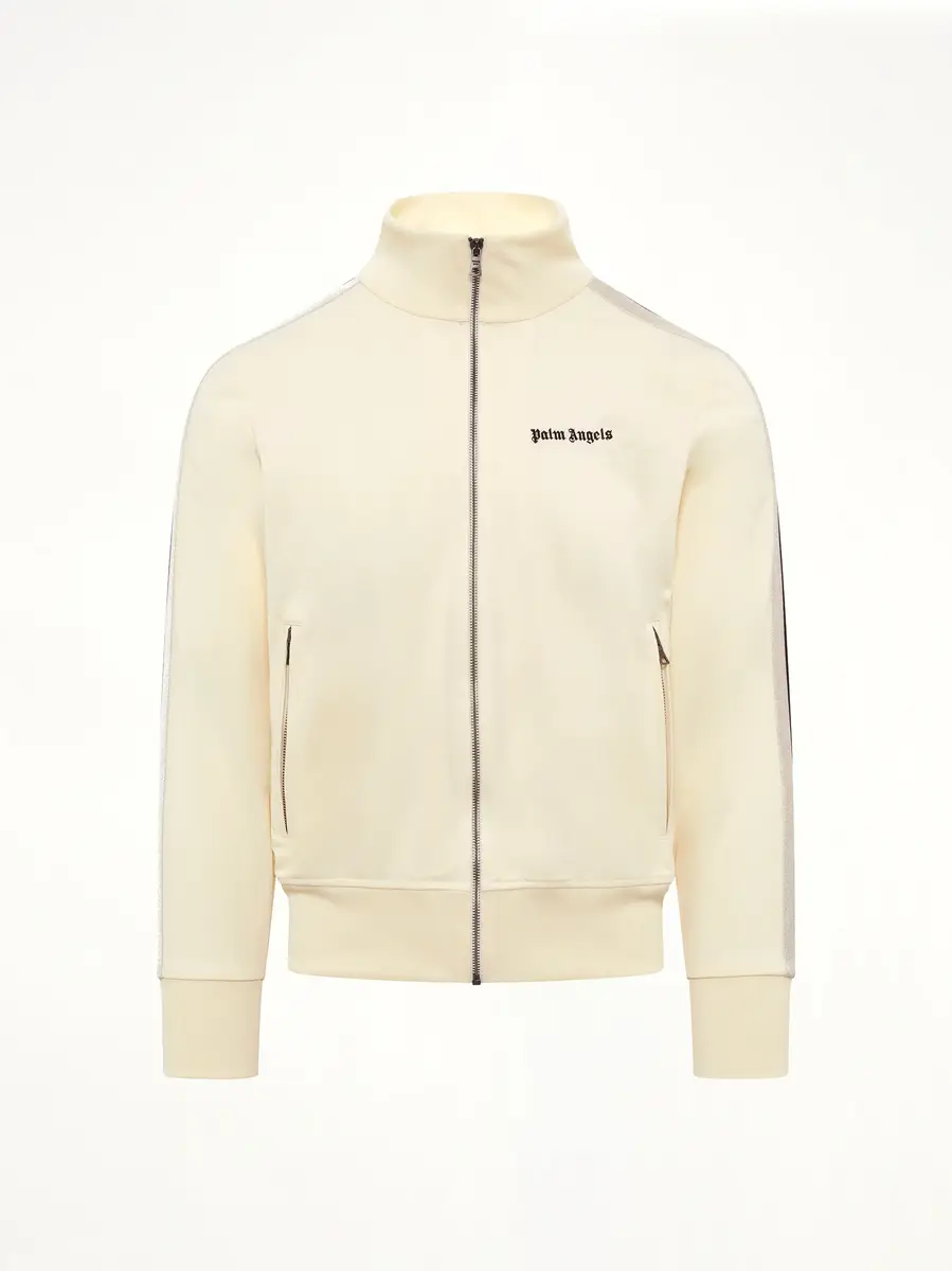 Palm Angels Classic Logo Track Top in Ivory/black | Thumbnail 2