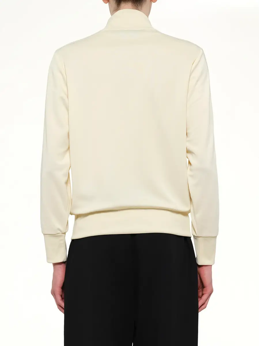 Palm Angels Classic Logo Track Top in Ivory/black | Thumbnail 5