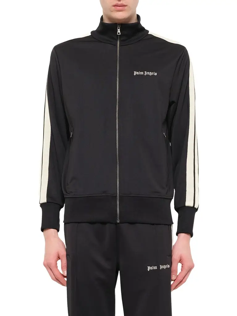 Classic Logo Track Top in Black/off White Classic Logo Track Top in Black/off White