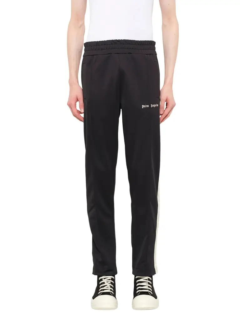 Palm Angels Classic Logo Track Pants in Black Off/white
