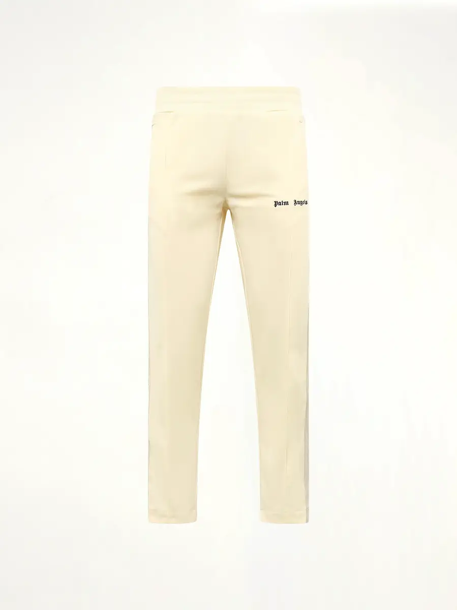 Palm Angels Classic Logo Track Pants in Ivory/black | Thumbnail 2