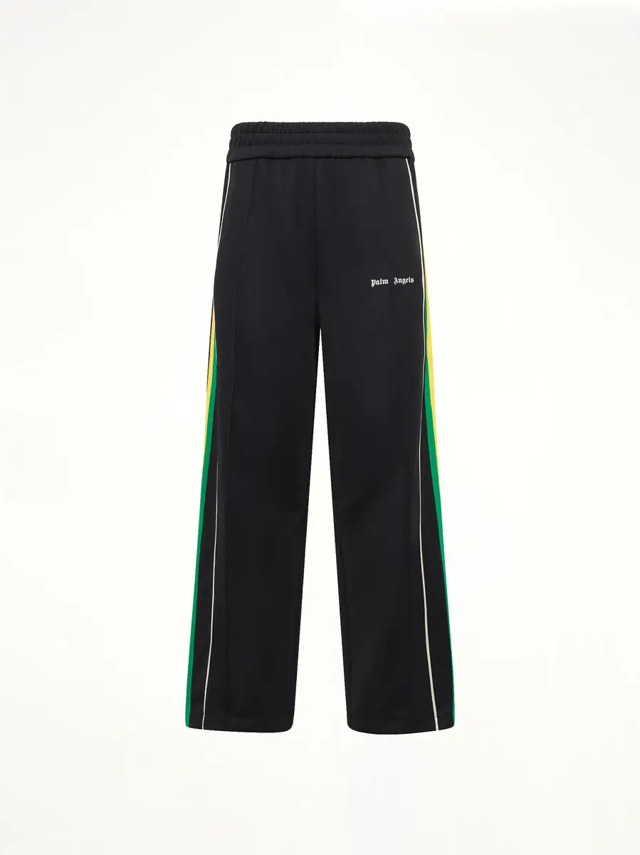 Palm Angels J Classic Logo Vint Track Pants in Black/off White | Thumbnail 2 Palm Angels J Classic Logo Vint Track Pants in Black/off White | Thumbnail 2