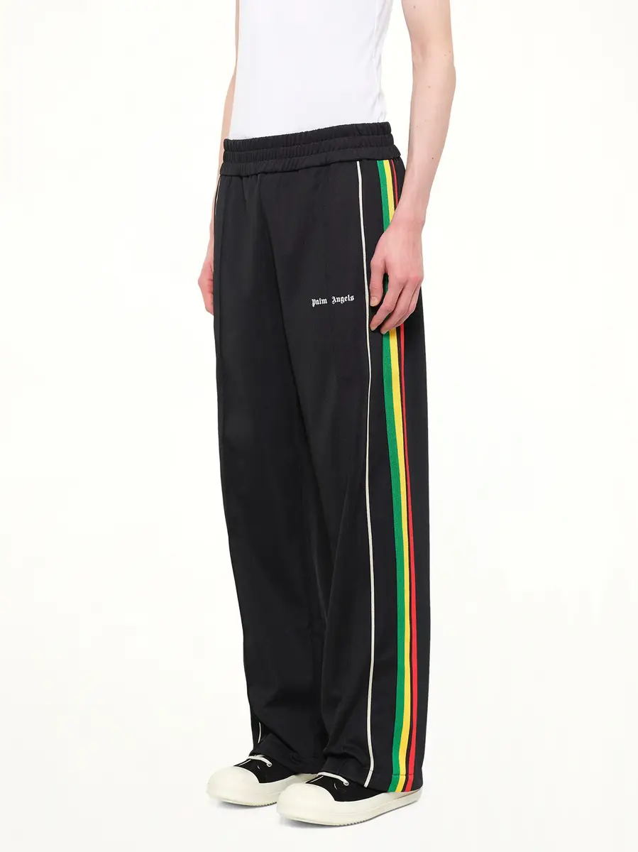 Palm Angels J Classic Logo Vint Track Pants in Black/off White | Thumbnail 3 Palm Angels J Classic Logo Vint Track Pants in Black/off White | Thumbnail 3
