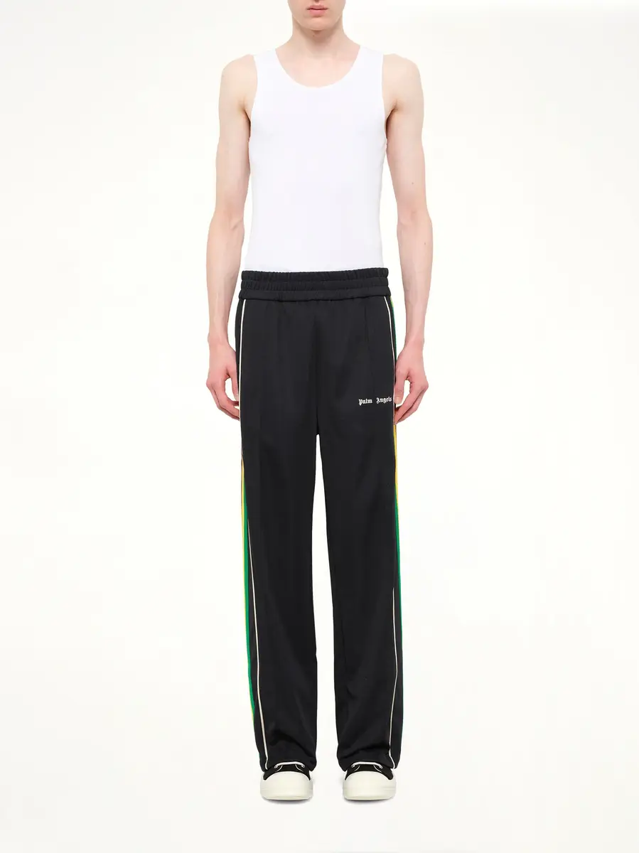 Palm Angels J Classic Logo Vint Track Pants in Black/off White | Thumbnail 7 Palm Angels J Classic Logo Vint Track Pants in Black/off White | Thumbnail 7