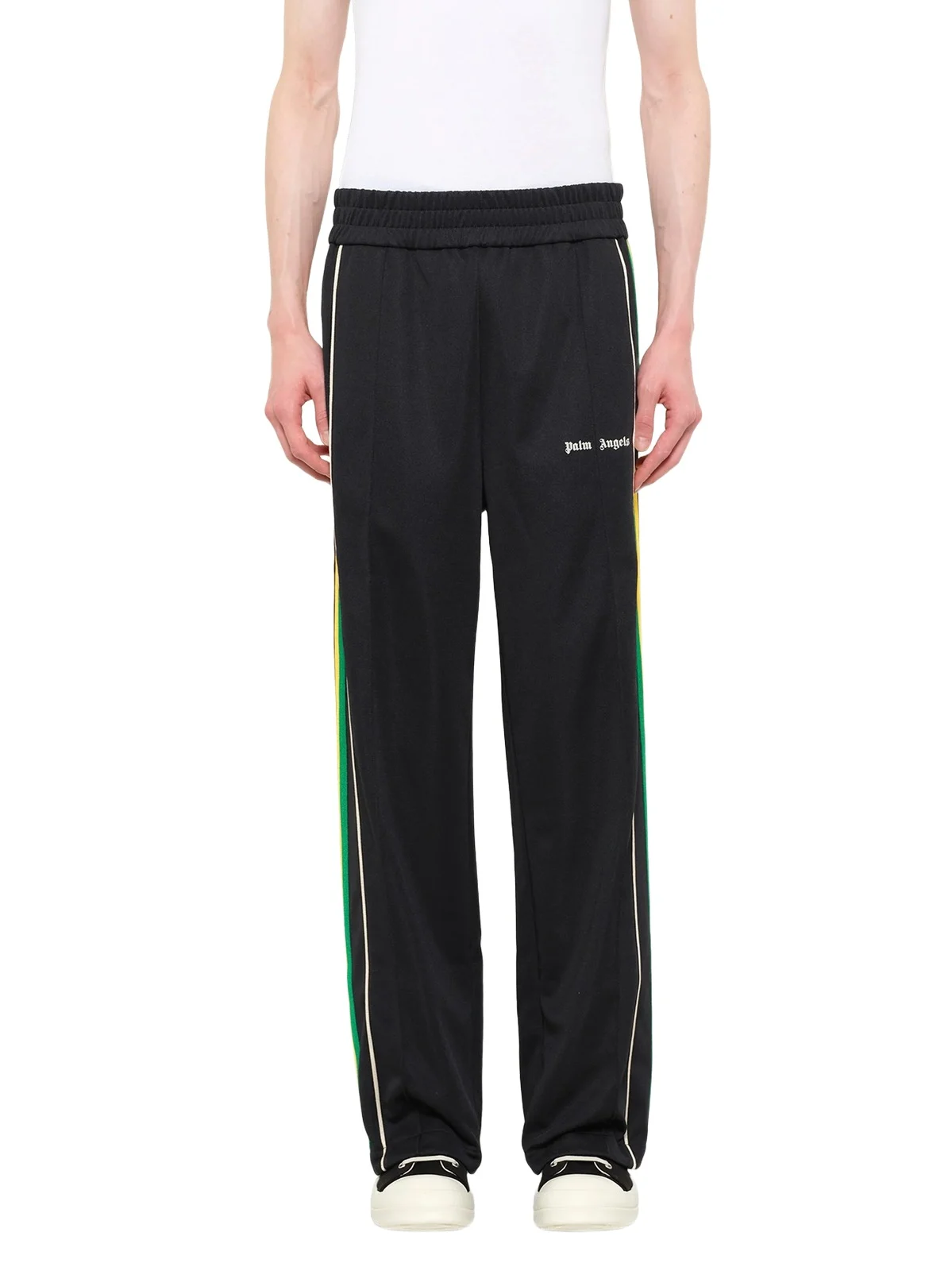 Palm Angels J Classic Logo Vint Track Pants in Black/off White