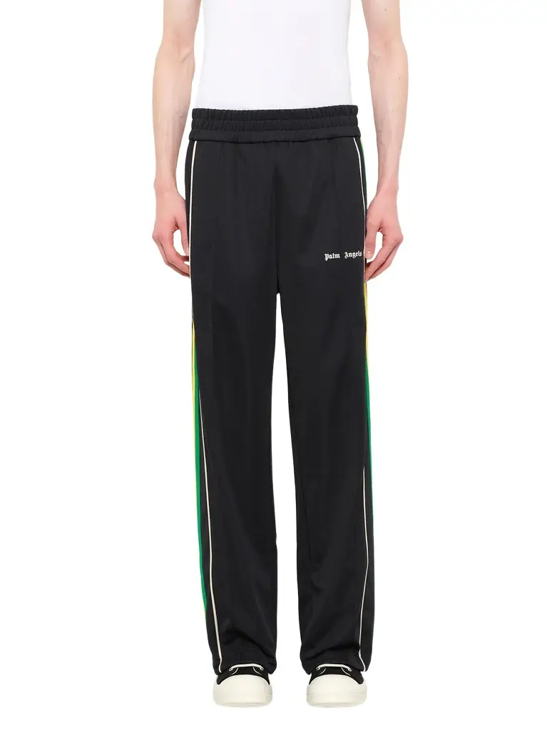 Palm Angels J Classic Logo Vint Track Pants in Black/off White